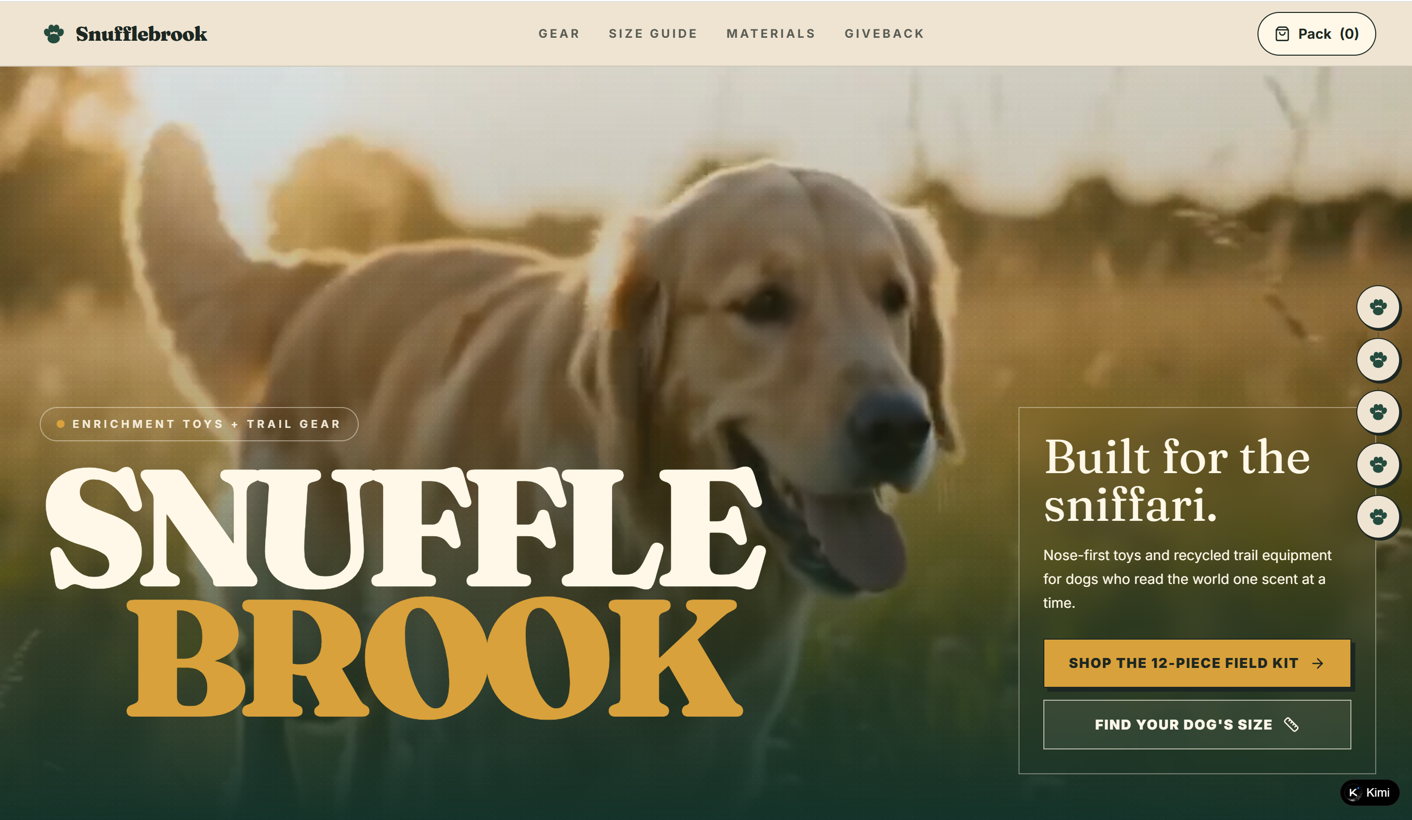 Dog gear collection featured in an e-commerce website list