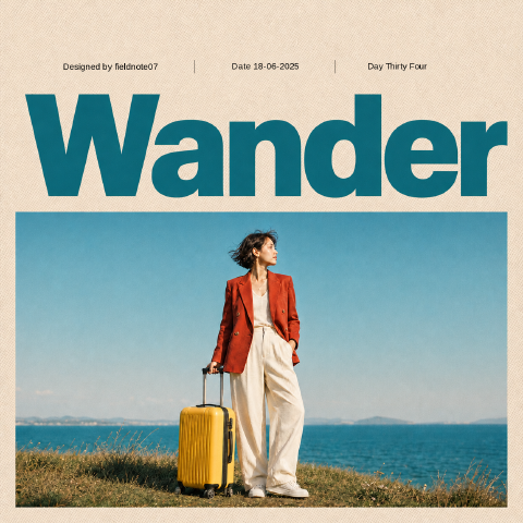 Cartel de viajes Wander