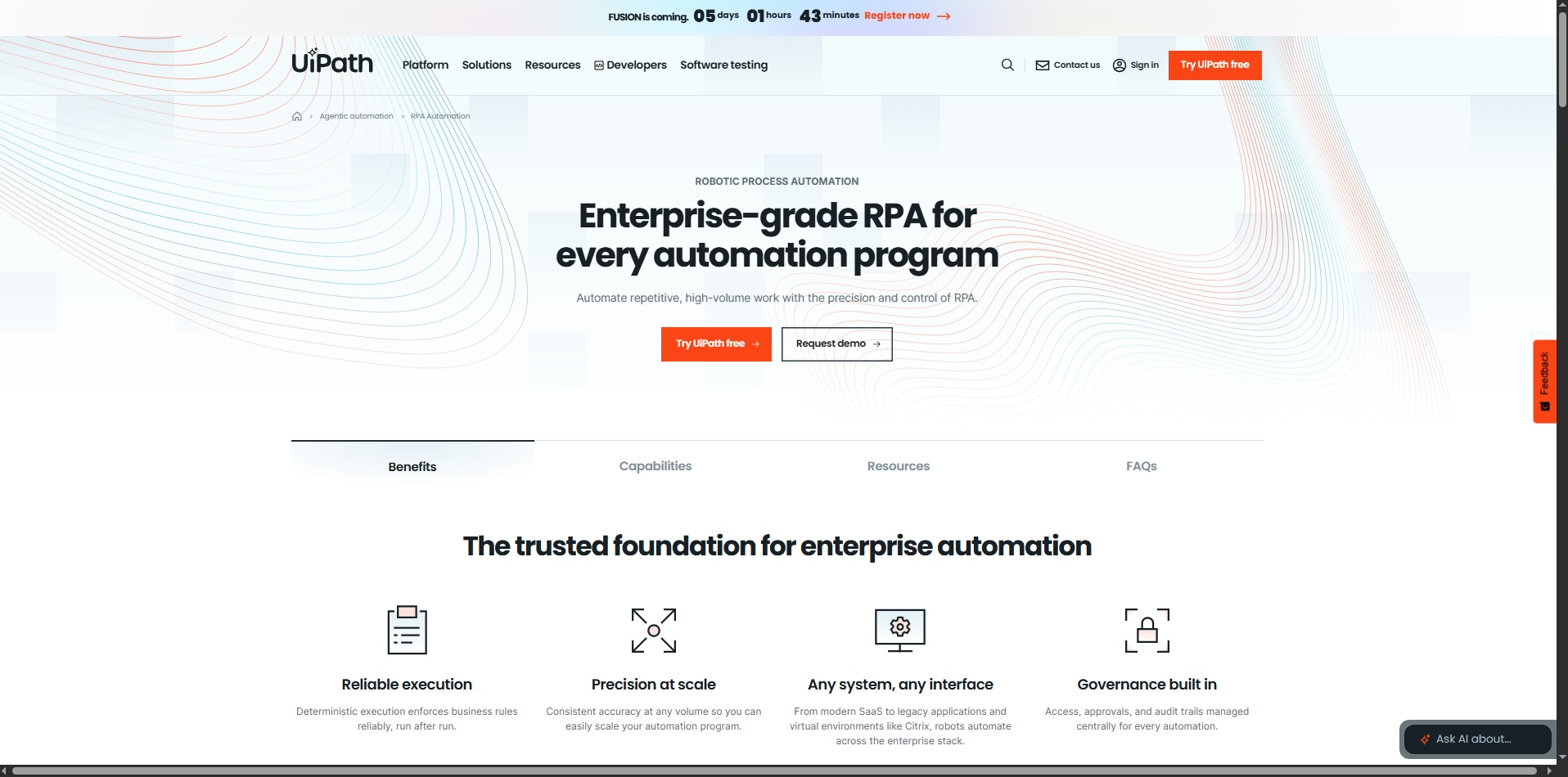 UiPath - AI-powered business process automation platform