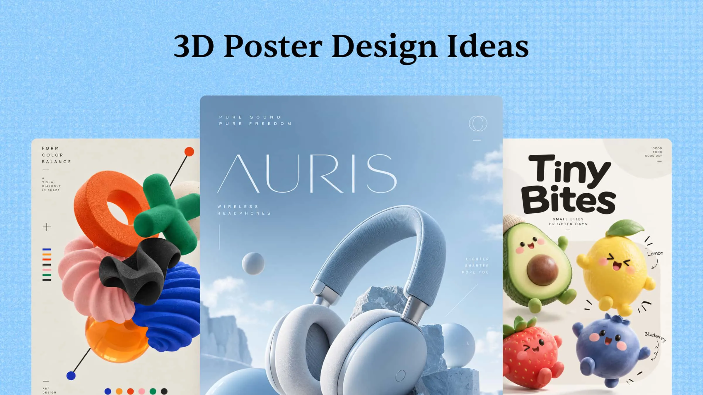 10 Creative 3D Poster Ideas to Inspire Your Next Design