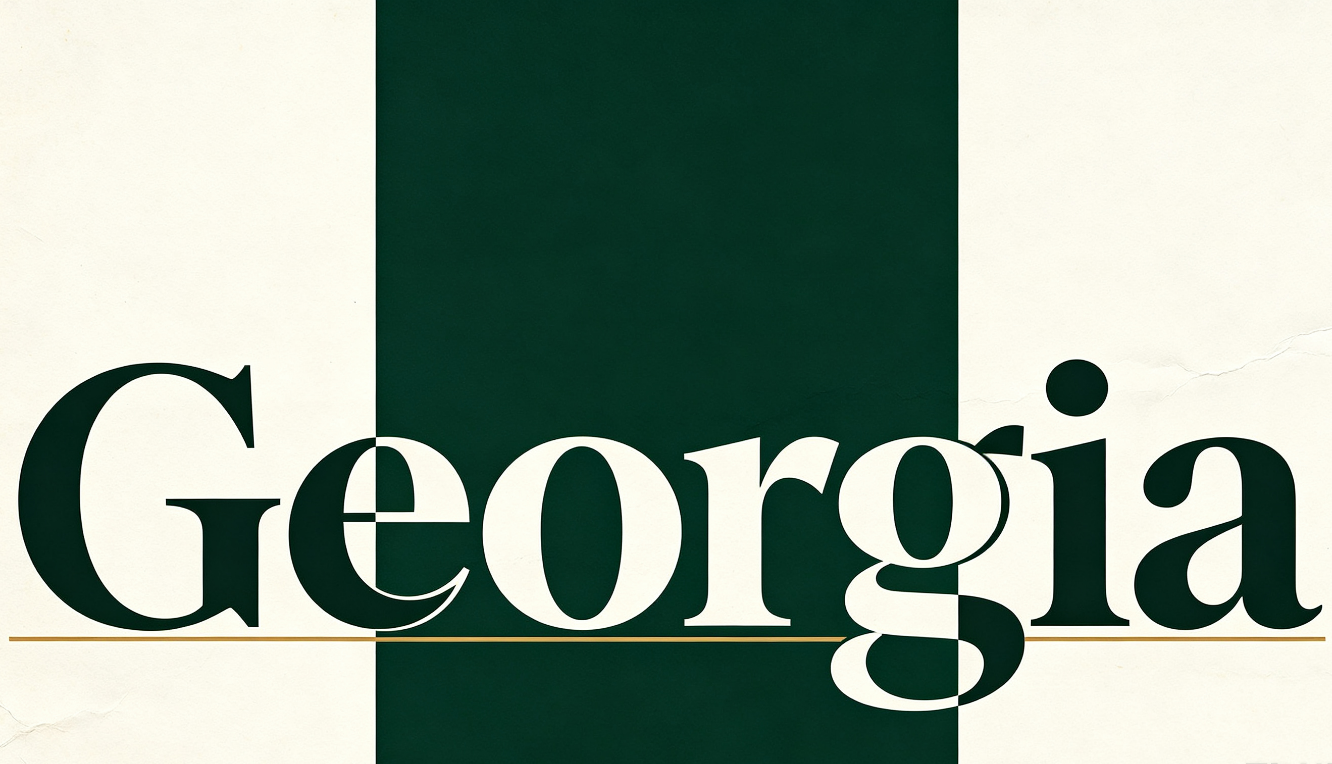 Georgia,最适合 PowerPoint 的字体