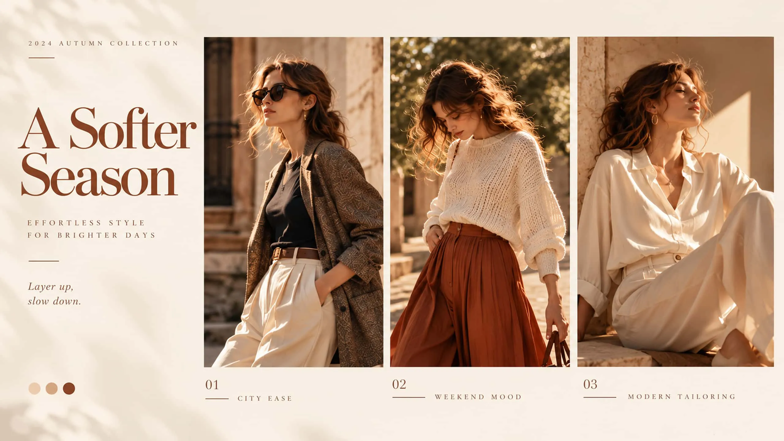Lookbook thời trang mùa thu A Softer Season