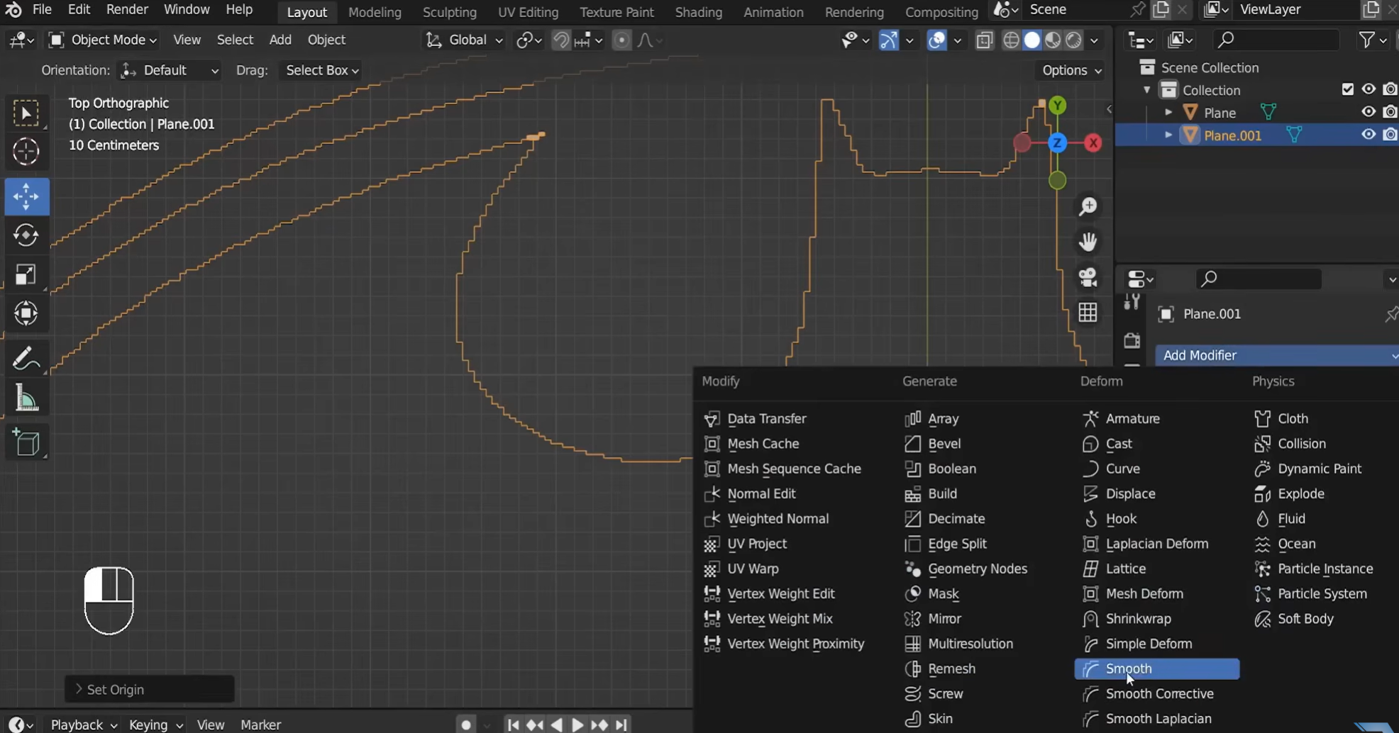 拉伸形状,为 Blender 3D 图像增加厚度