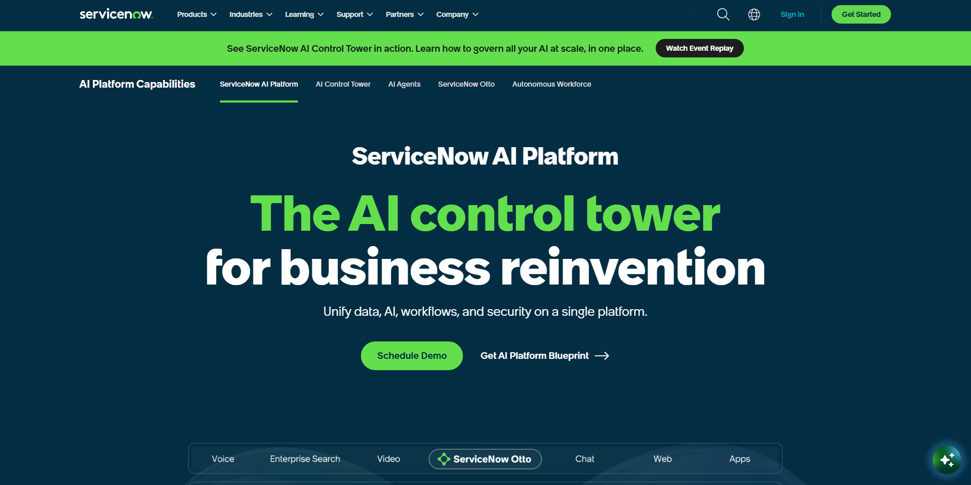 ServiceNow AI - Enterprise AI and workflow automation platform