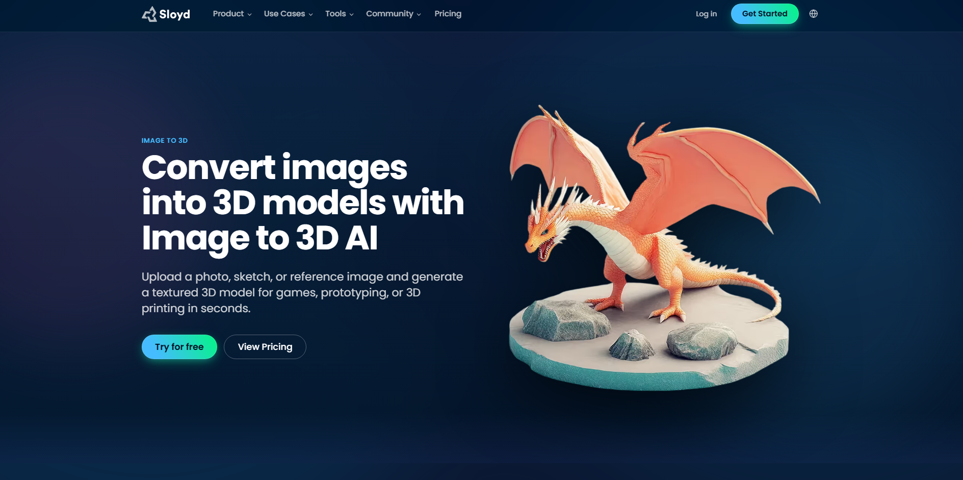 Sloyd AI - Yapay zekâ destekli 3D model oluşturma ve düzenleme aracı