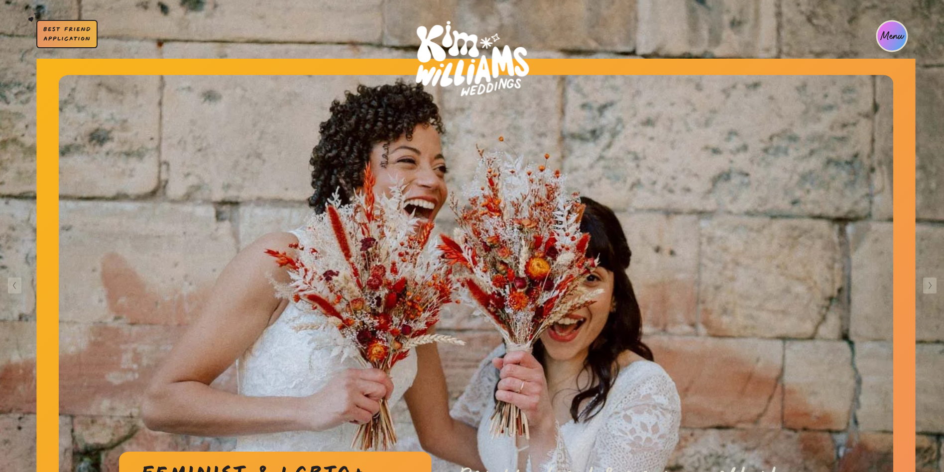 Kim Williams's inclusive wedding photography portfolio