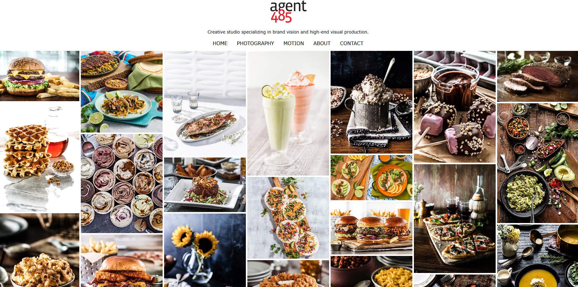 Agent 485's food and lifestyle photography portfolio