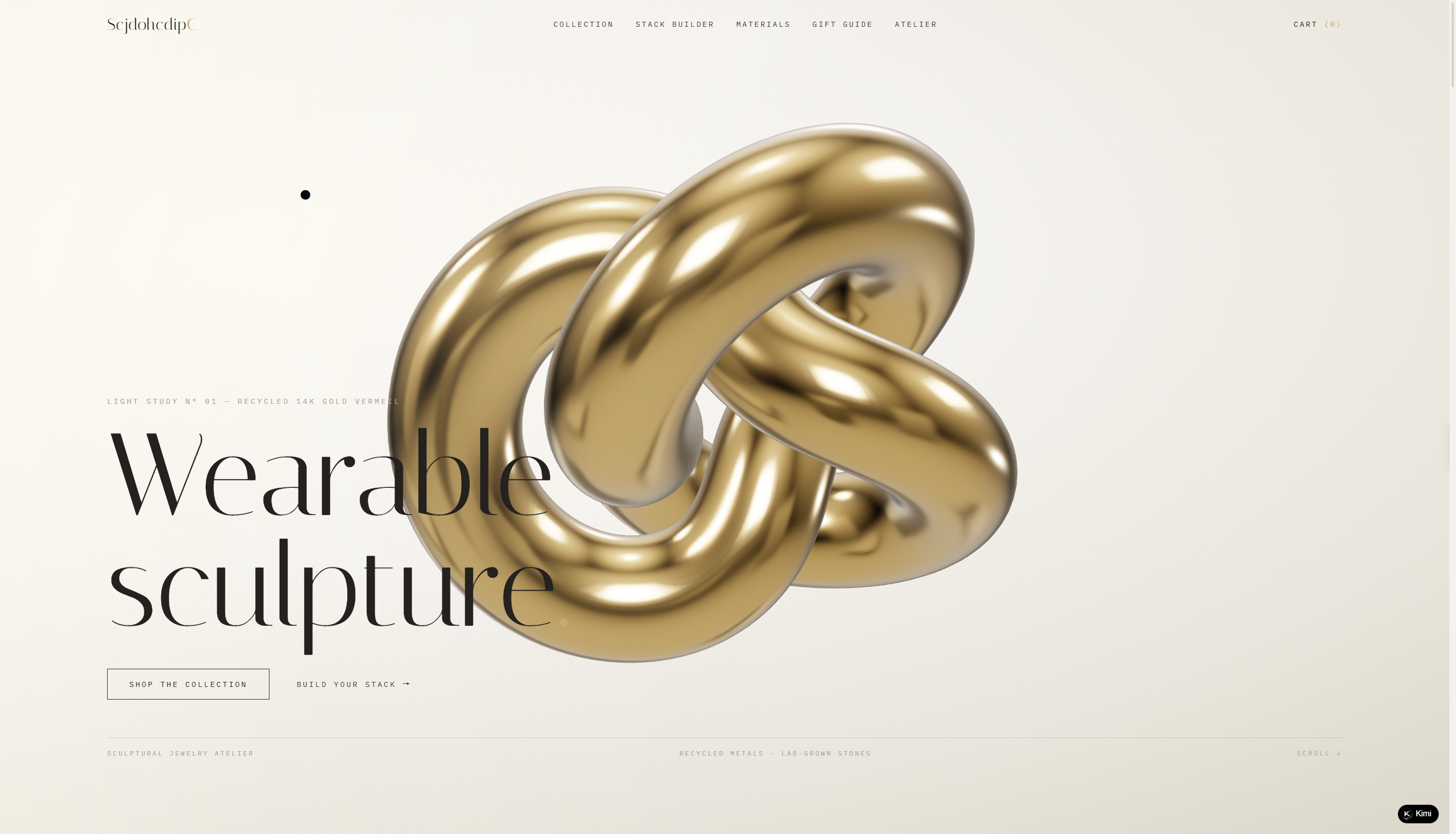 ScjdohcdipC sculptural jewelry store for e-commerce website project ideas