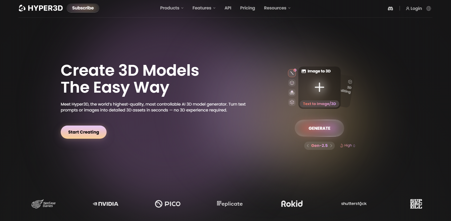 Hyper3D Rodin - Ayrıntılı 3D model oluşturma