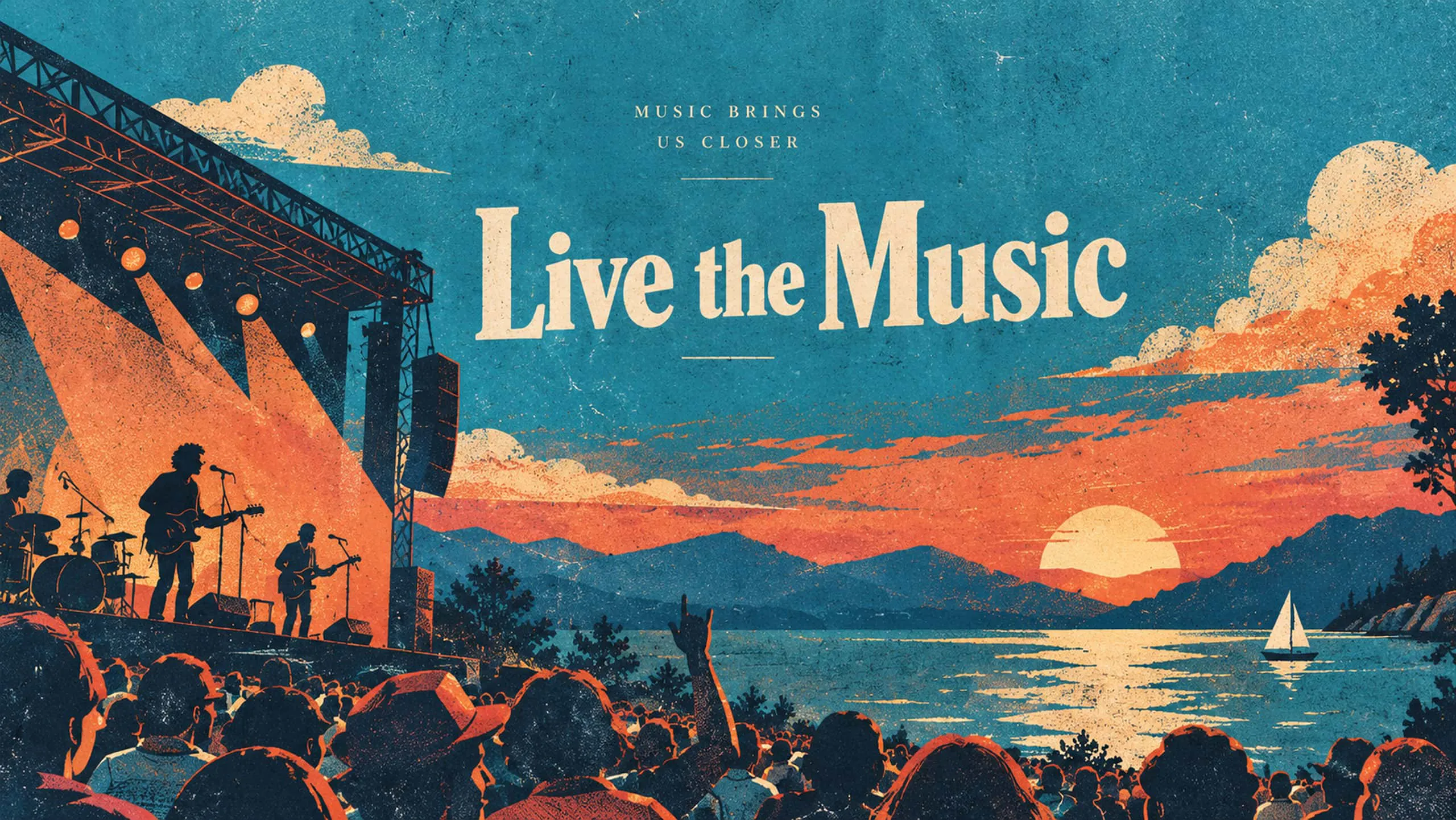 Áp phích lễ hội Live the Music