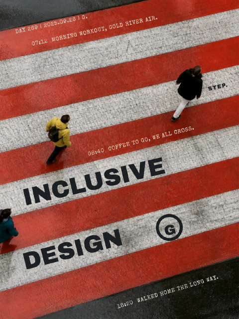 Cartel de diseño inclusivo