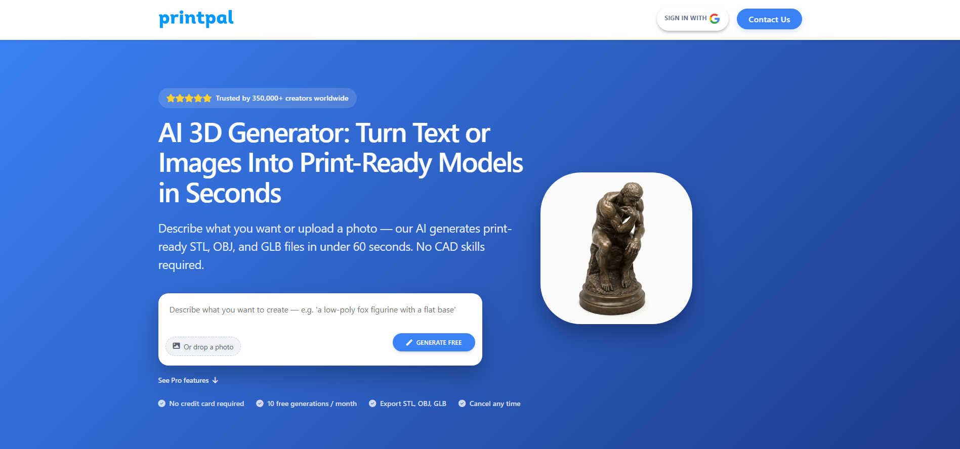 PrintPal - Özel 3D baskı ve ürün oluşturma