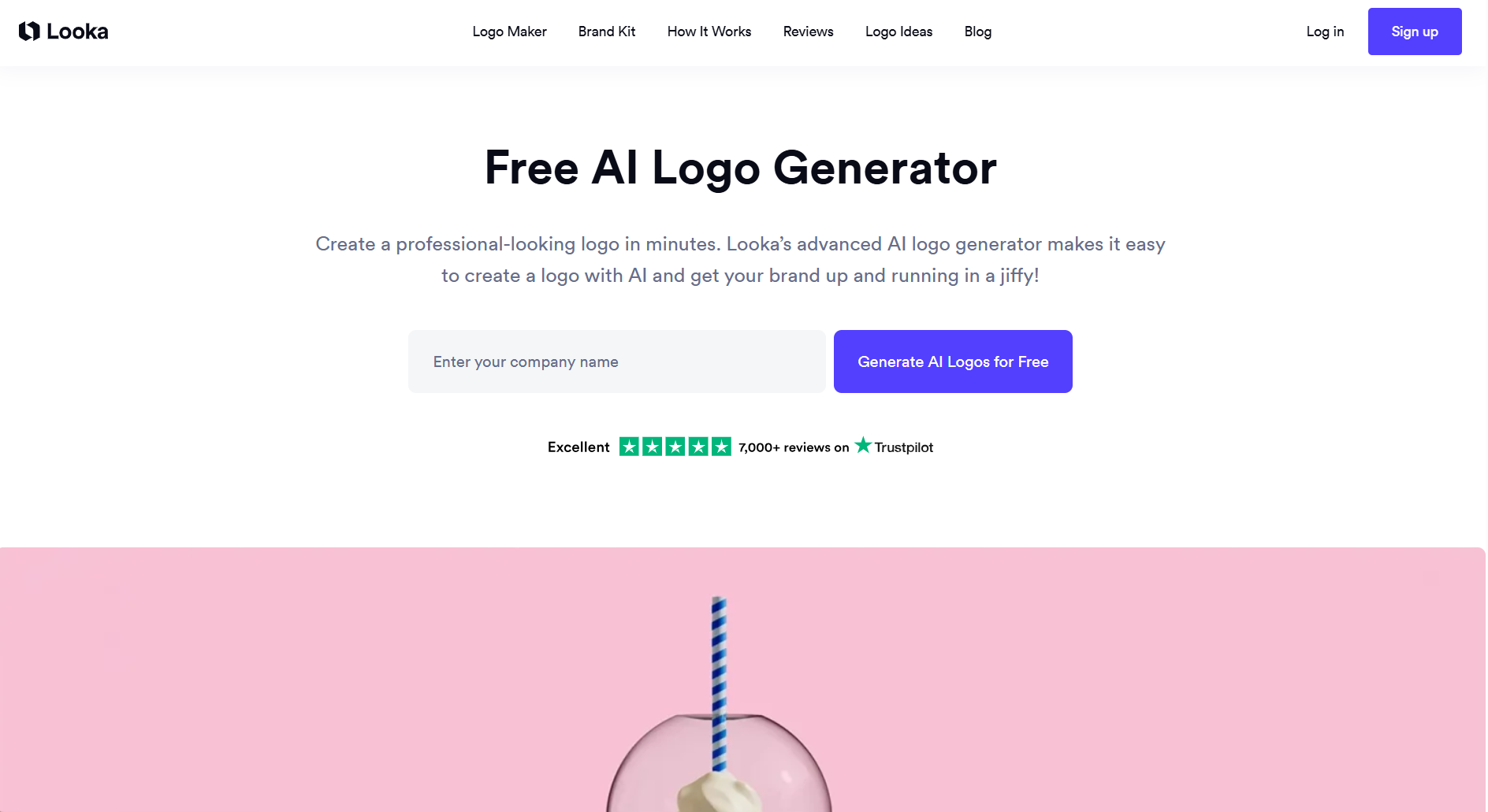 Looka 免费 Logo 生成器