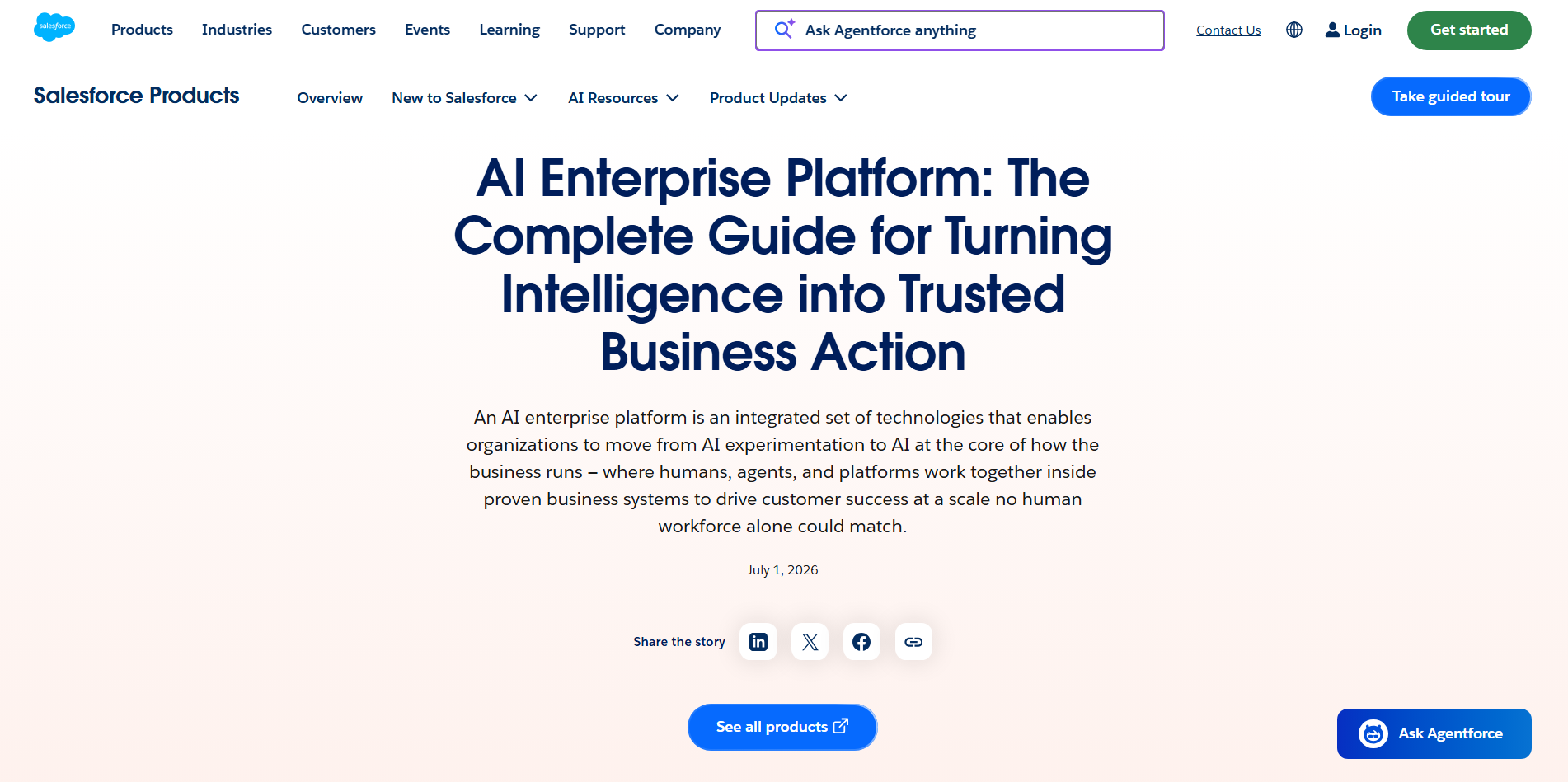 Salesforce Einstein - AI-powered CRM and sales automation