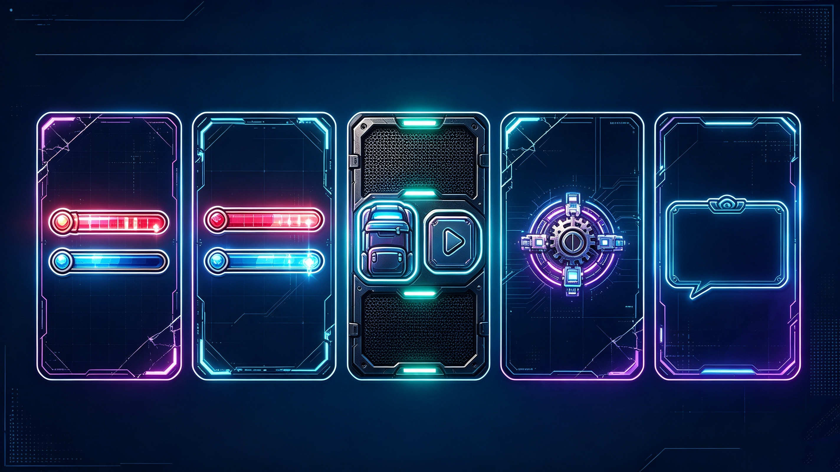 Free game assets—UI elements game asset