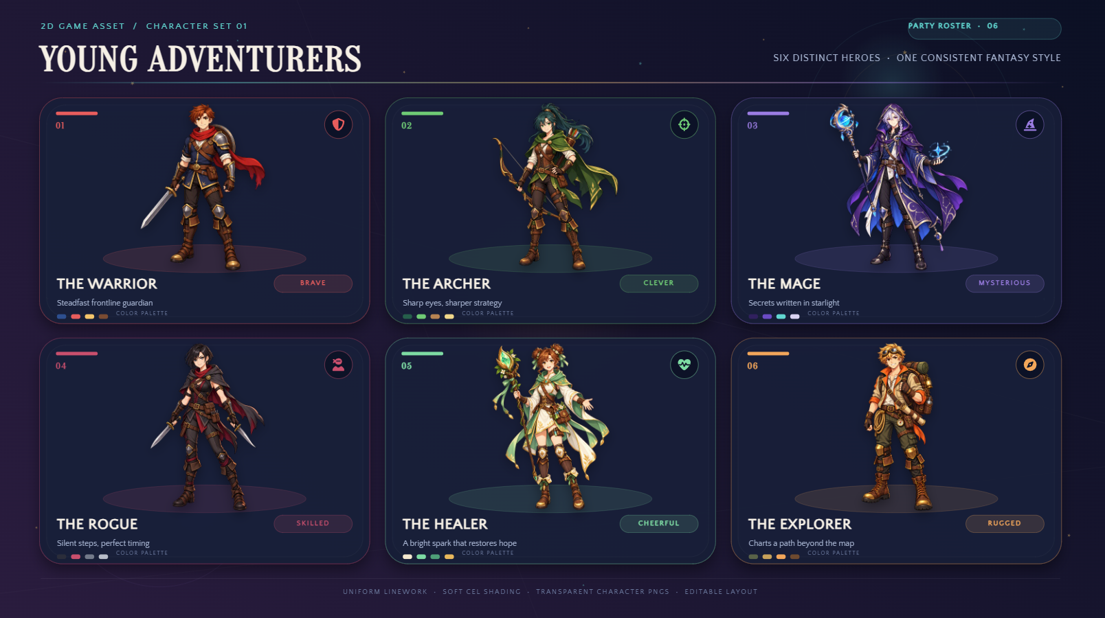 Free game assets—game character sprite assets