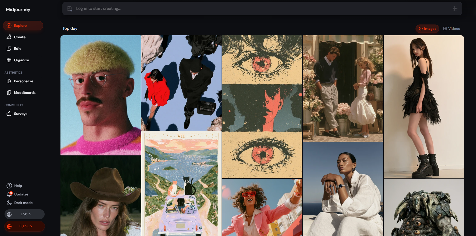 Midjourney - AI-generated artistic visuals