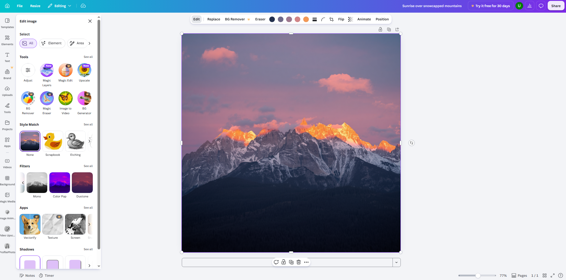 Canva Magic Media - AI image generation in Canva