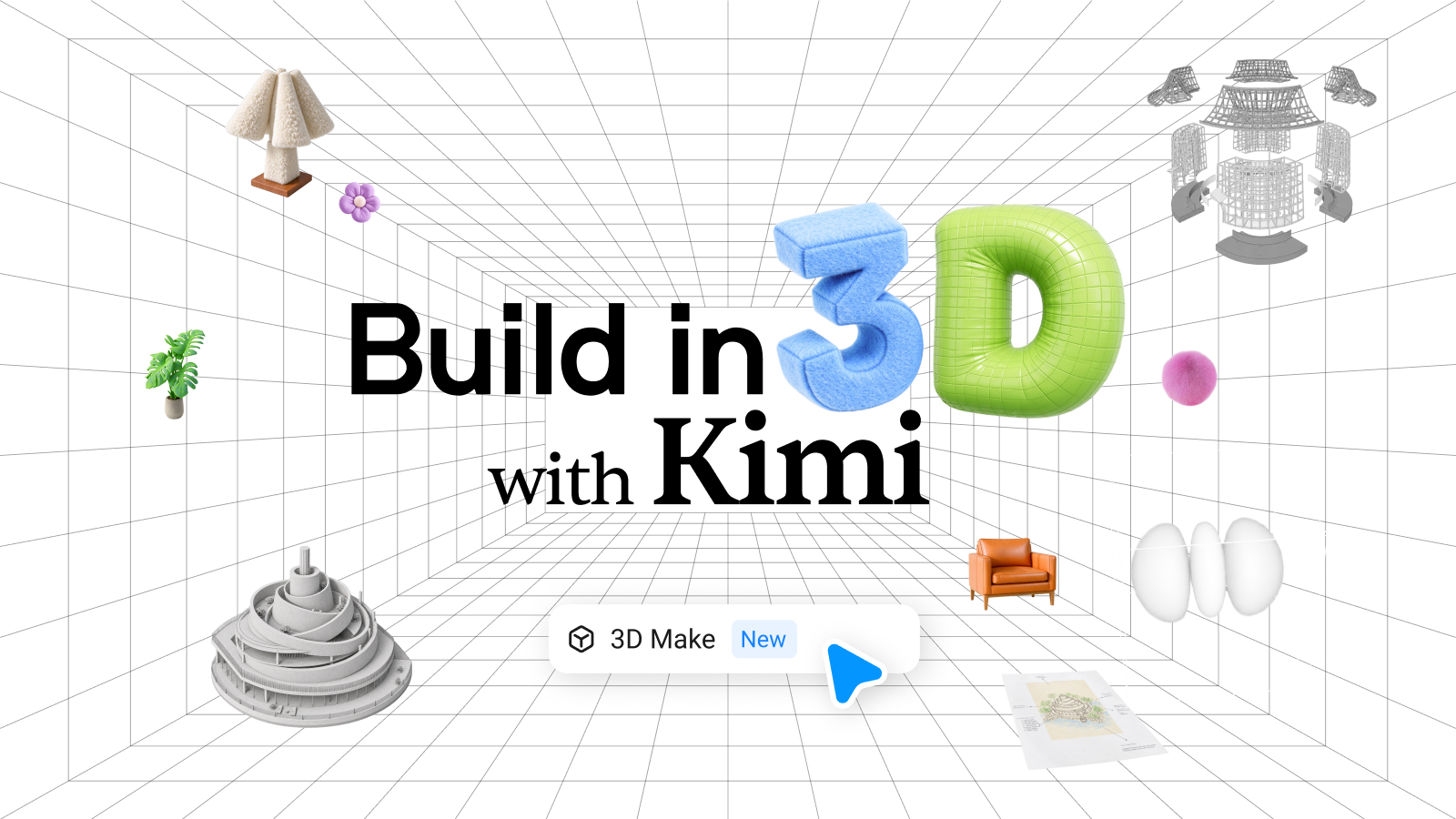 Kimi launches 3D Make: K3.1 Pro drives Blender, CAD tools and Unreal, Unity and Godot to build models, scenes and games