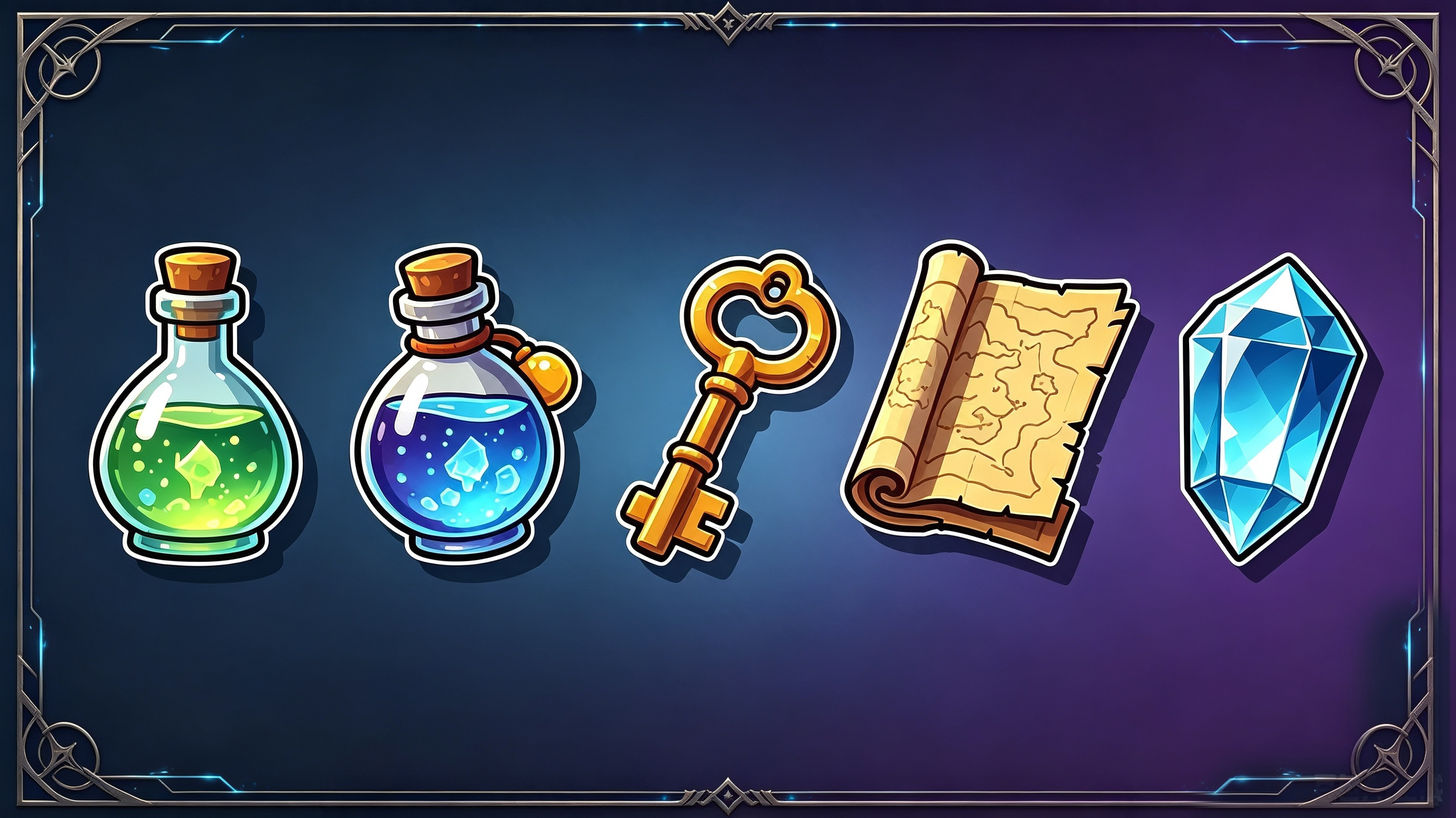 Free game assets—inventory items asset