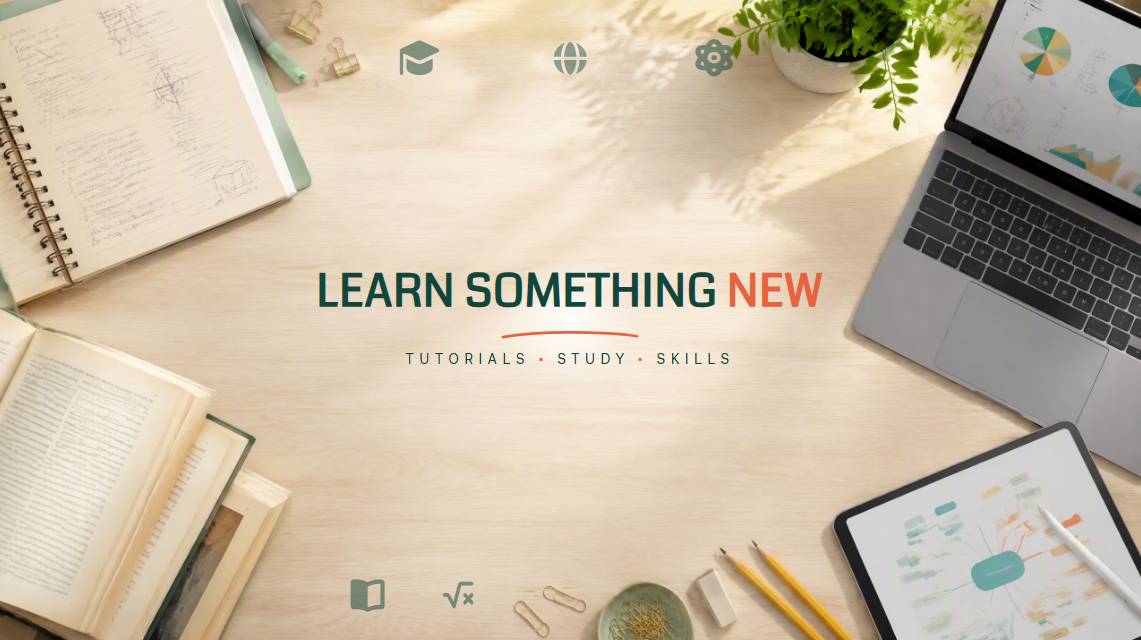 Education & tutorial YouTube background banner template