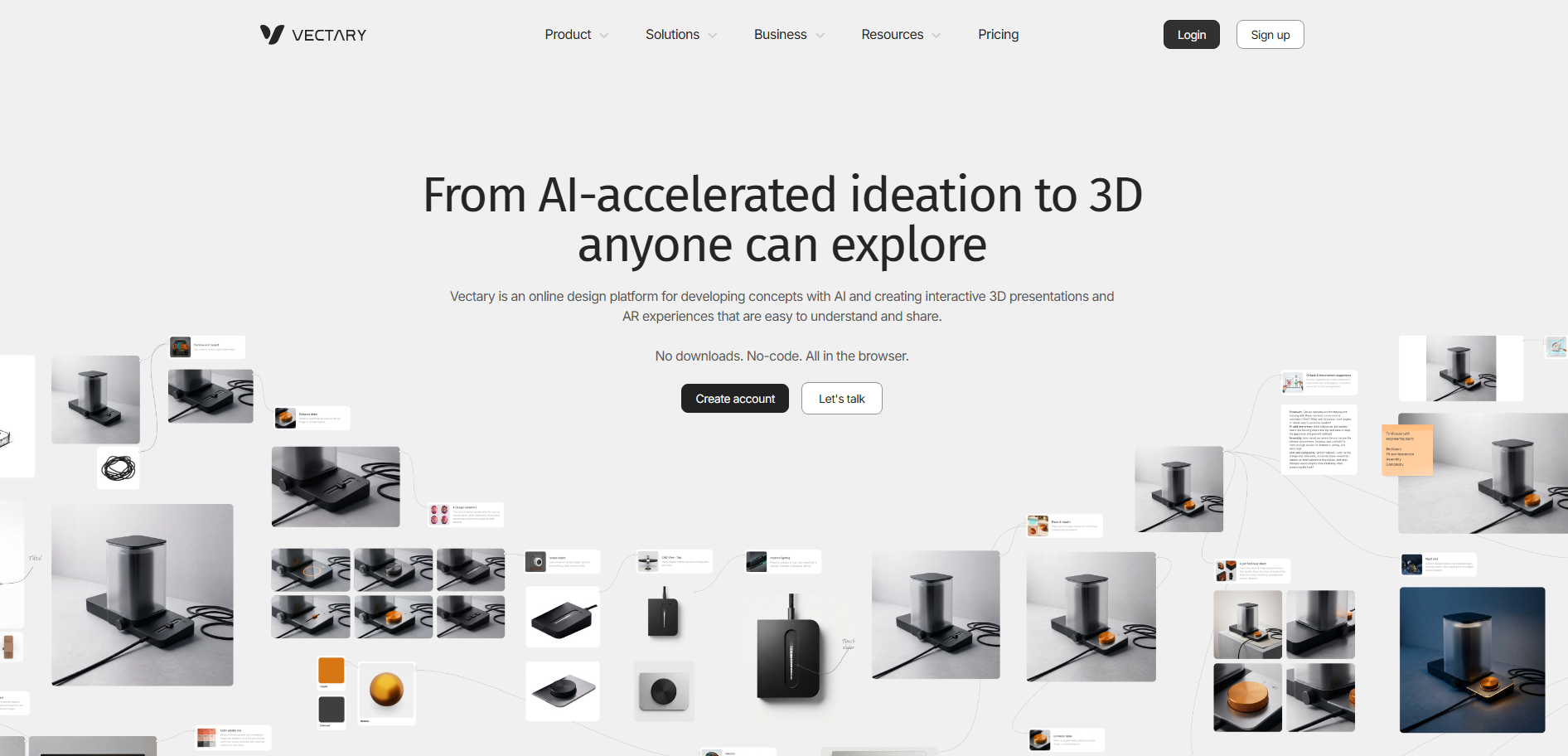 Vectary - Tarayıcı tabanlı 3D tasarım ve görselleştirme yazılımı