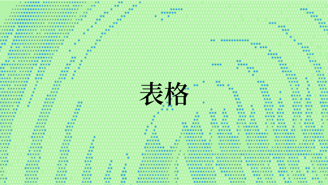 表格