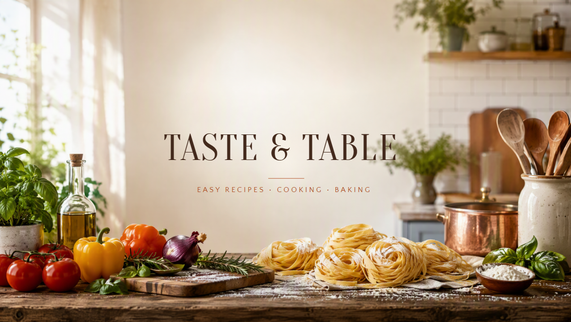 Food & cooking YouTube channel banner template free download
