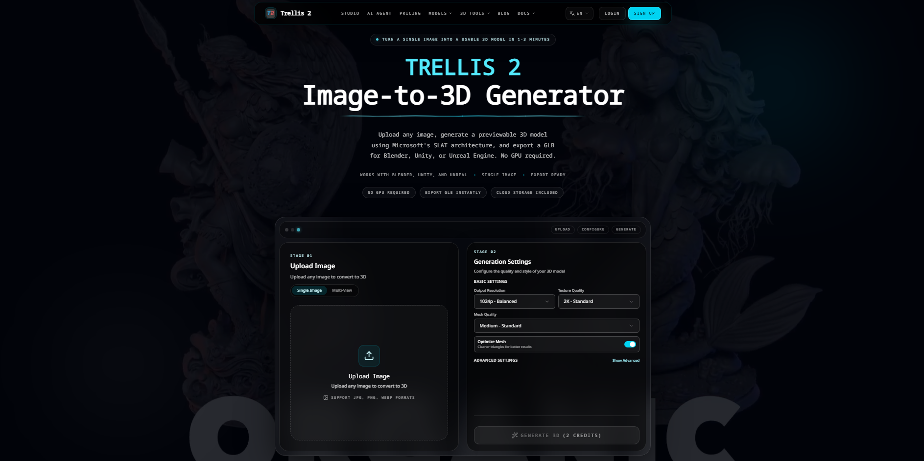 TRELLIS.2 - Yüksek çözünürlüklü AI görüntüden 3D'ye oluşturma