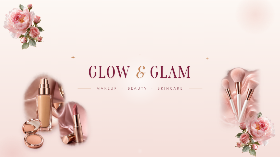 Beauty & makeup PSD YouTube banner template