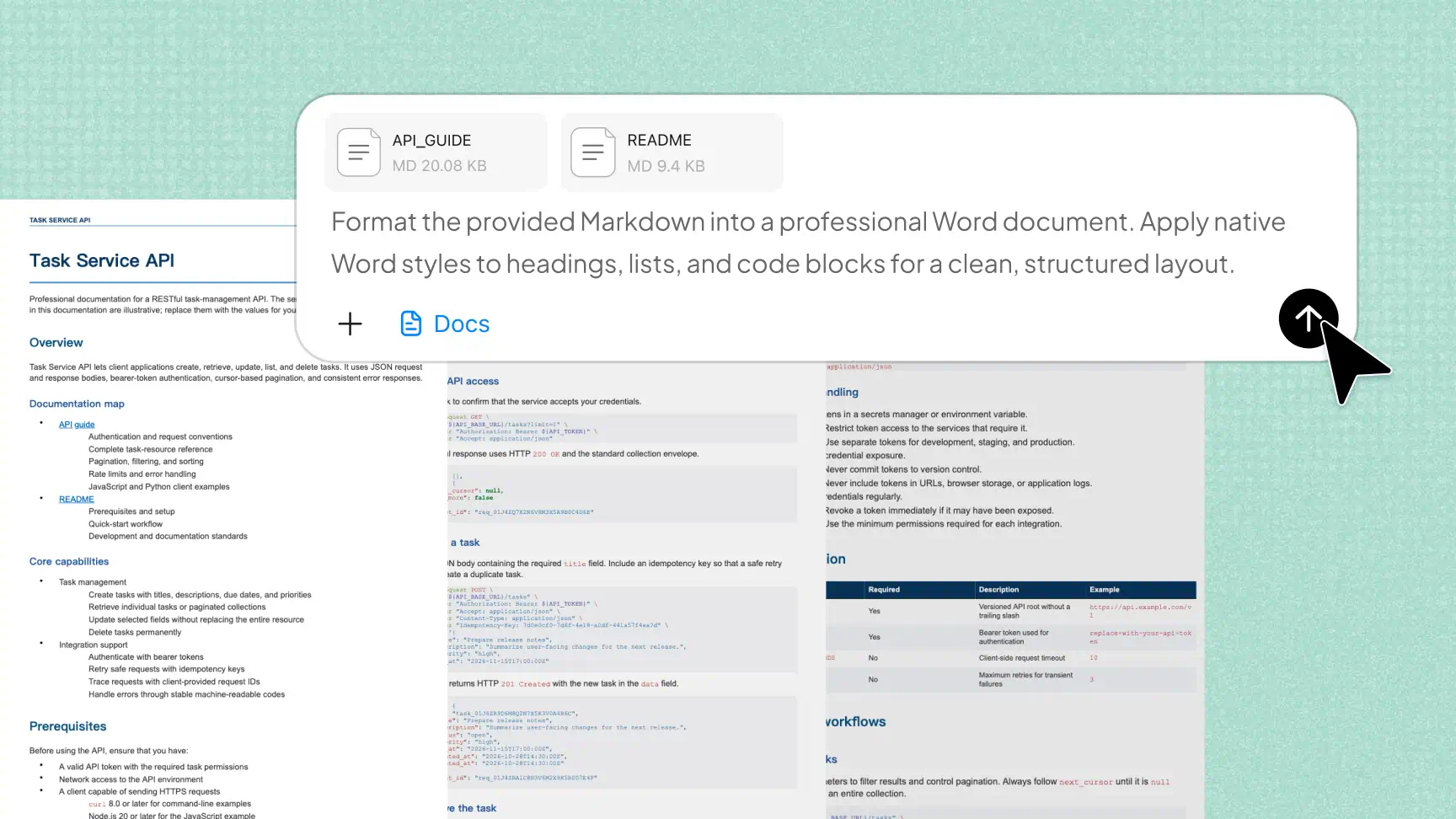 将 Markdown 转换为结构化 Word 文档