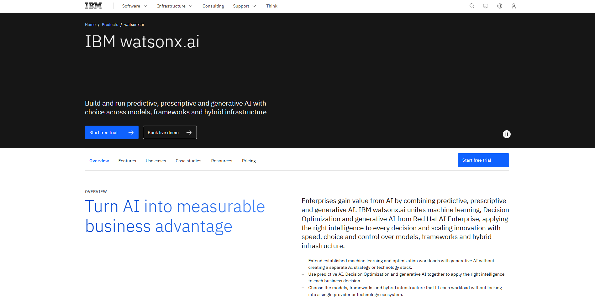 IBM watsonx - Tailored to enterprise AI management