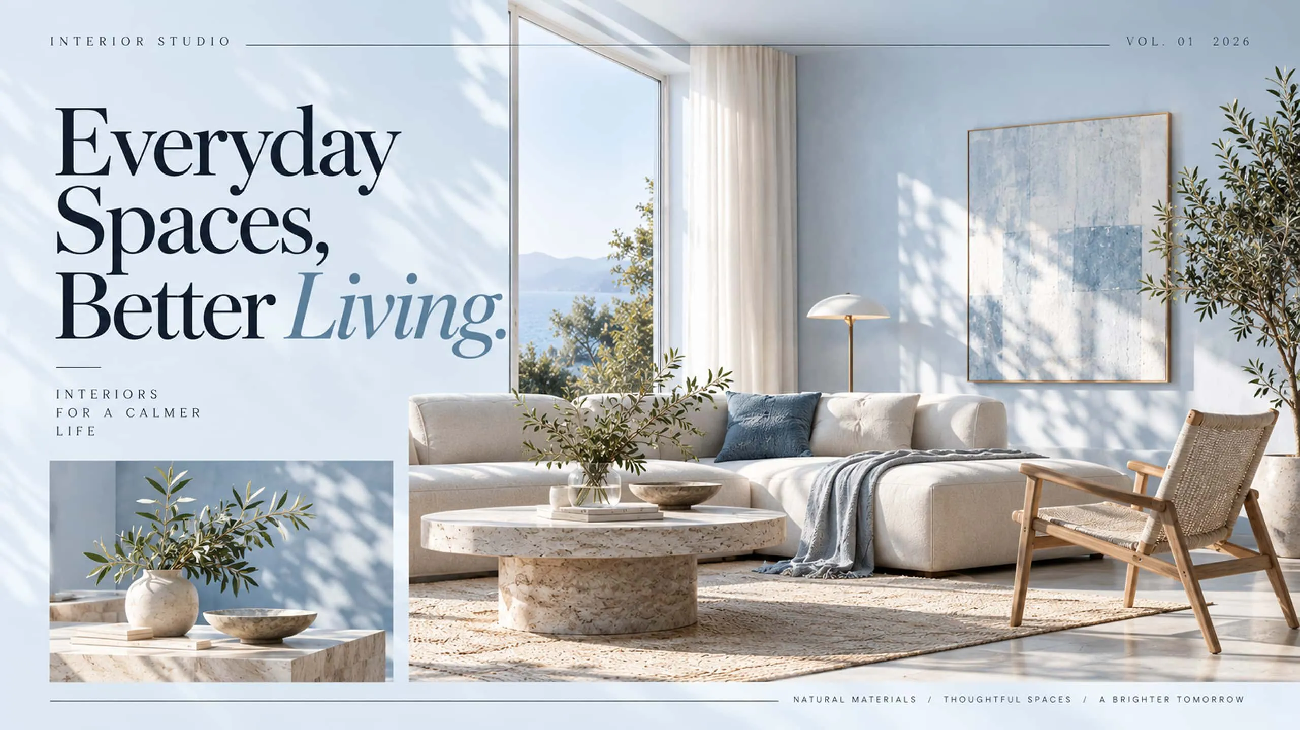 Trang tạp chí thiết kế nội thất Everyday Spaces
