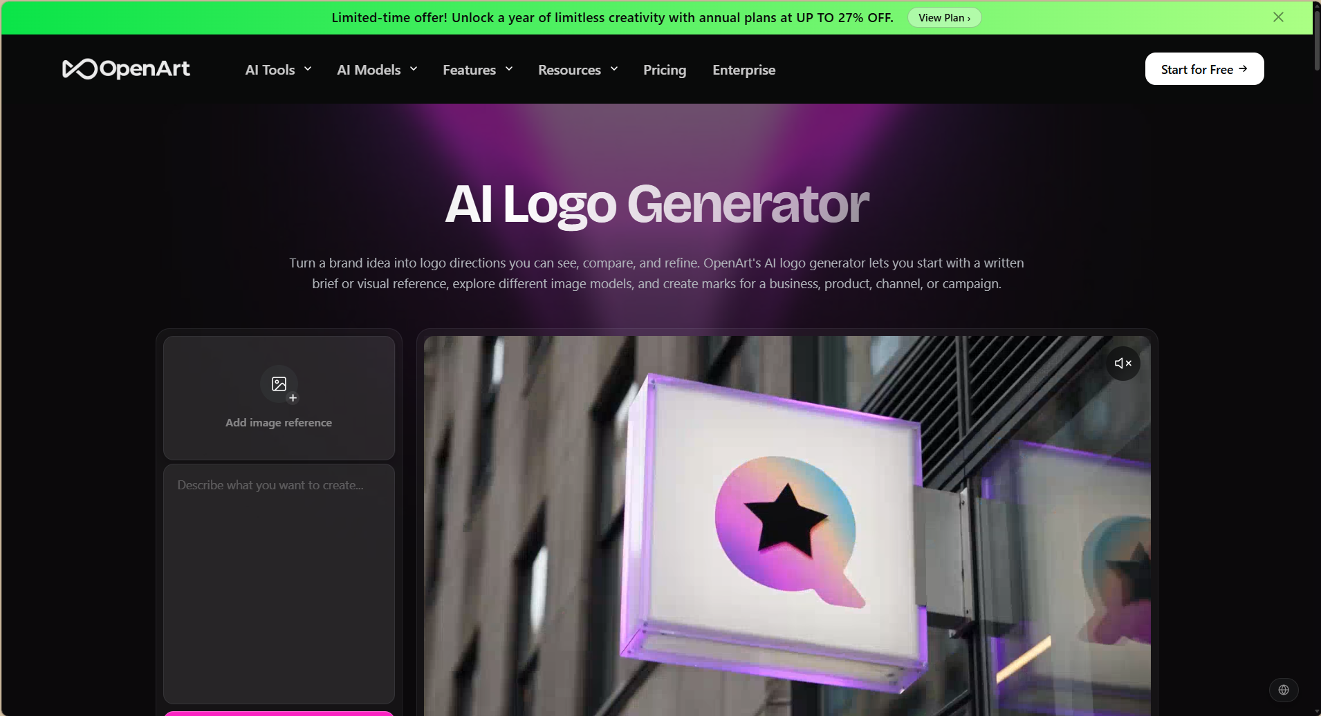 OpenArt,专业 AI Logo 生成器