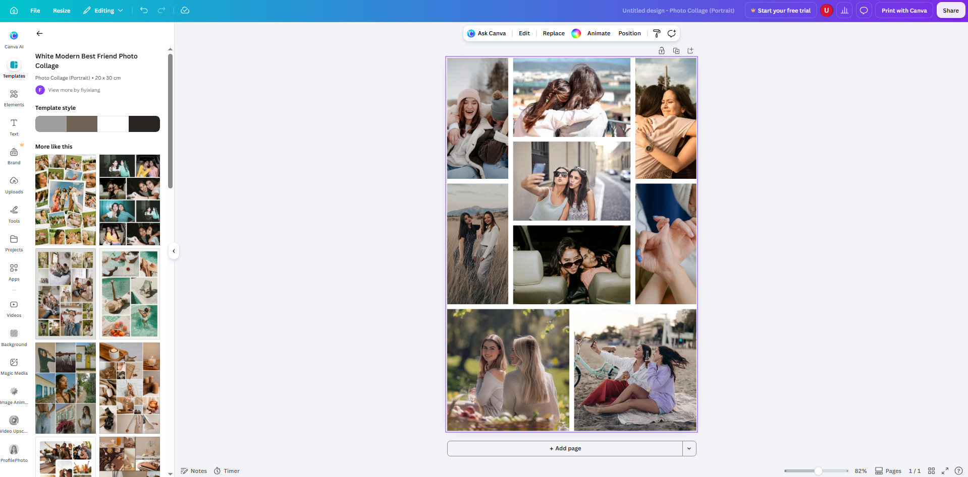 Canva - Templat kolase Instagram dan alat desain grafis