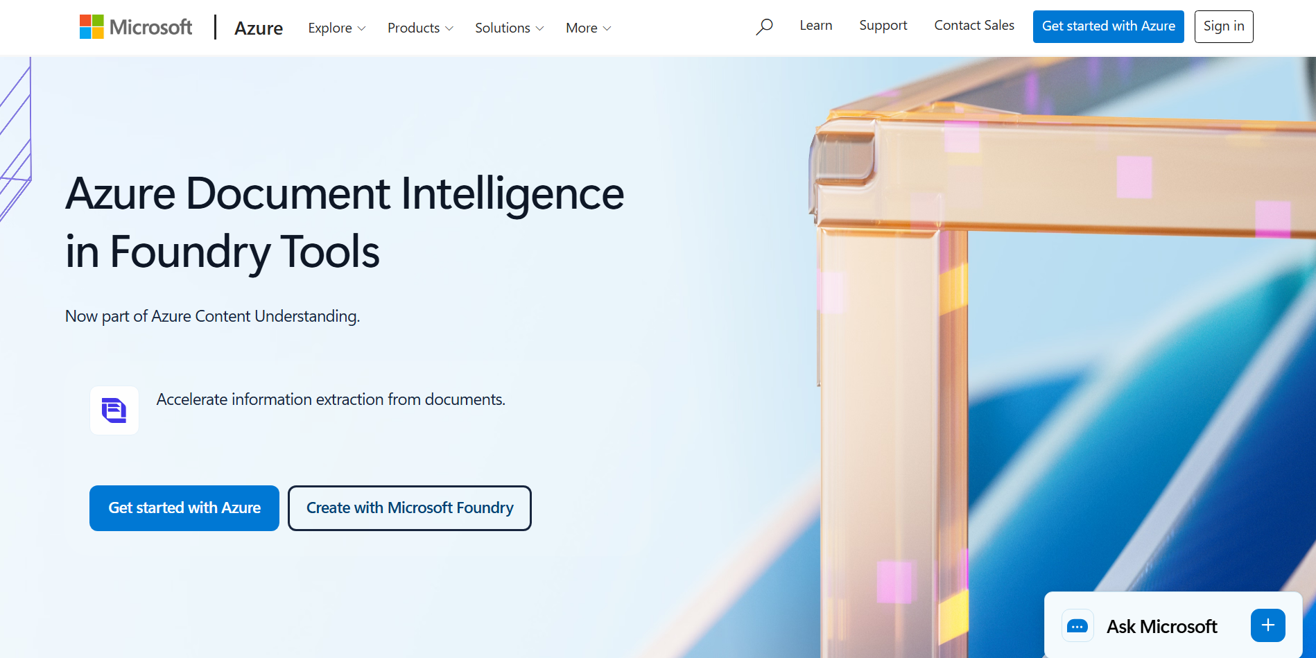 Azure AI Document Intelligence - Otomatik belge verisi çıkarma aracı