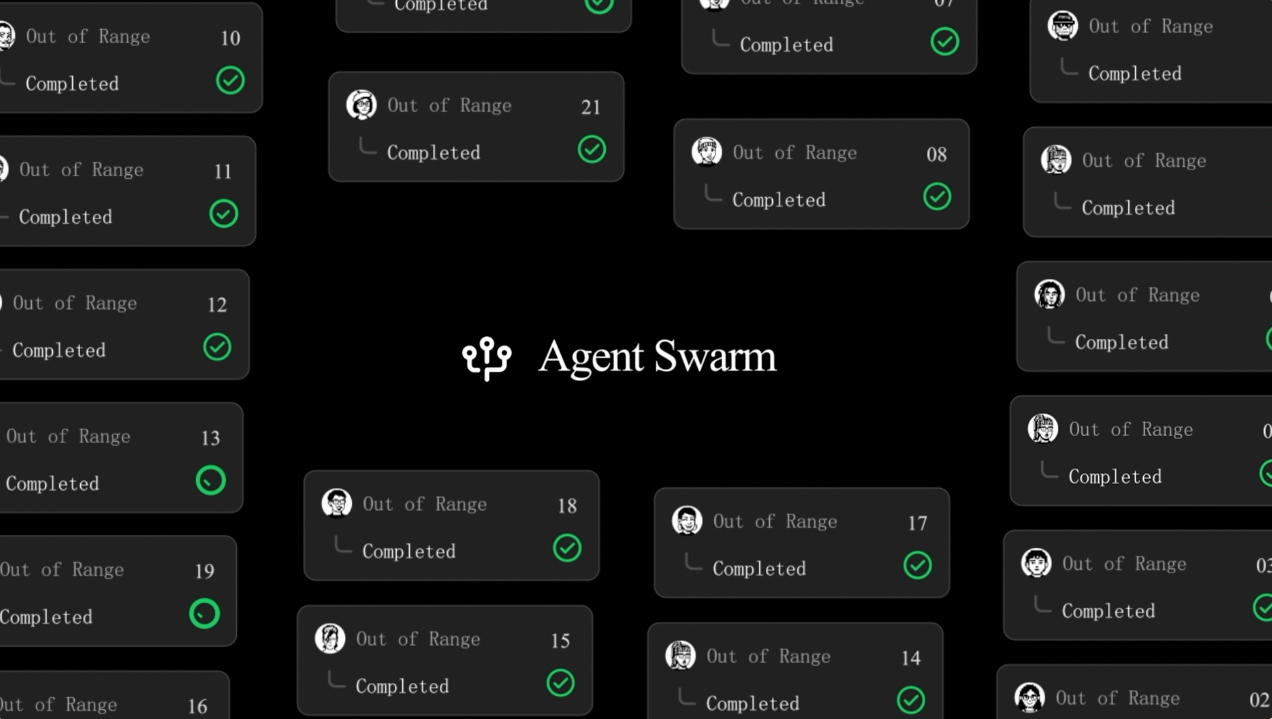 Kimi Agent Swarm coordina múltiples agentes de IA para investigar, analizar, programar y verificar tareas complejas en paralelo