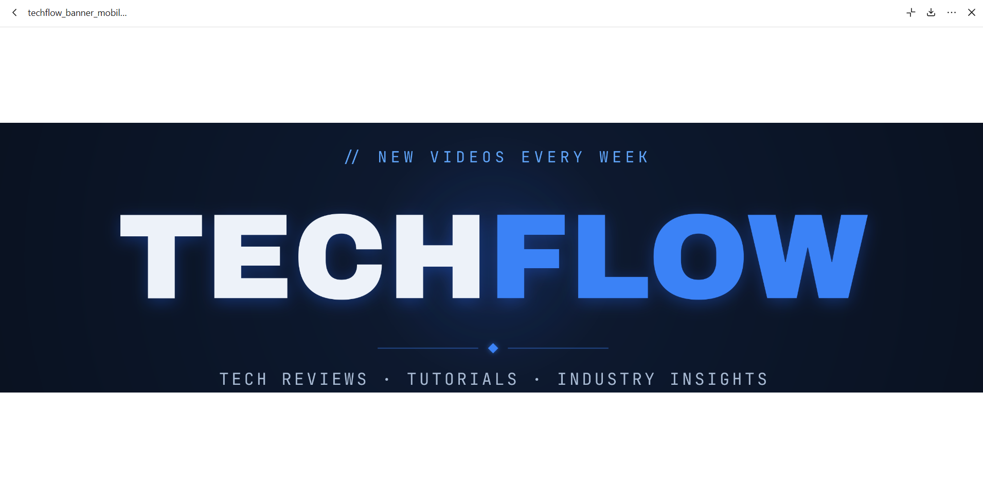 Preview banner for mobile
