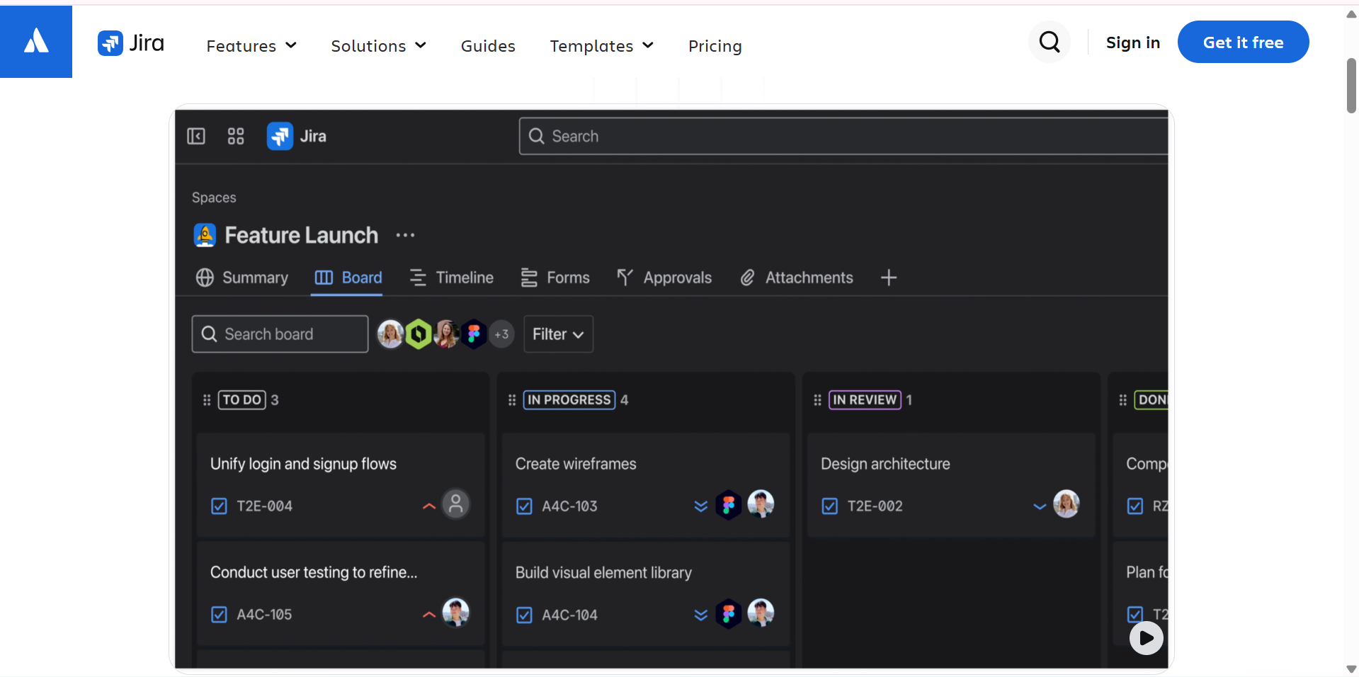 Interface de Jira - outil d’IA abordable pour la gestion de projet
