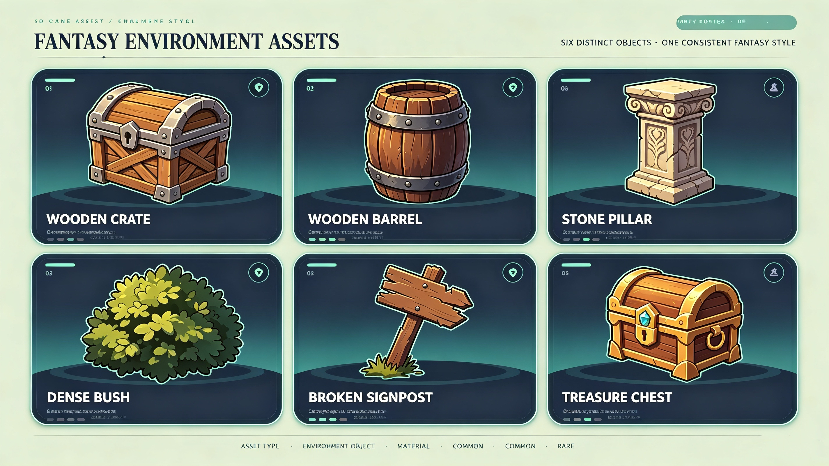 Environment objects - free video game assets